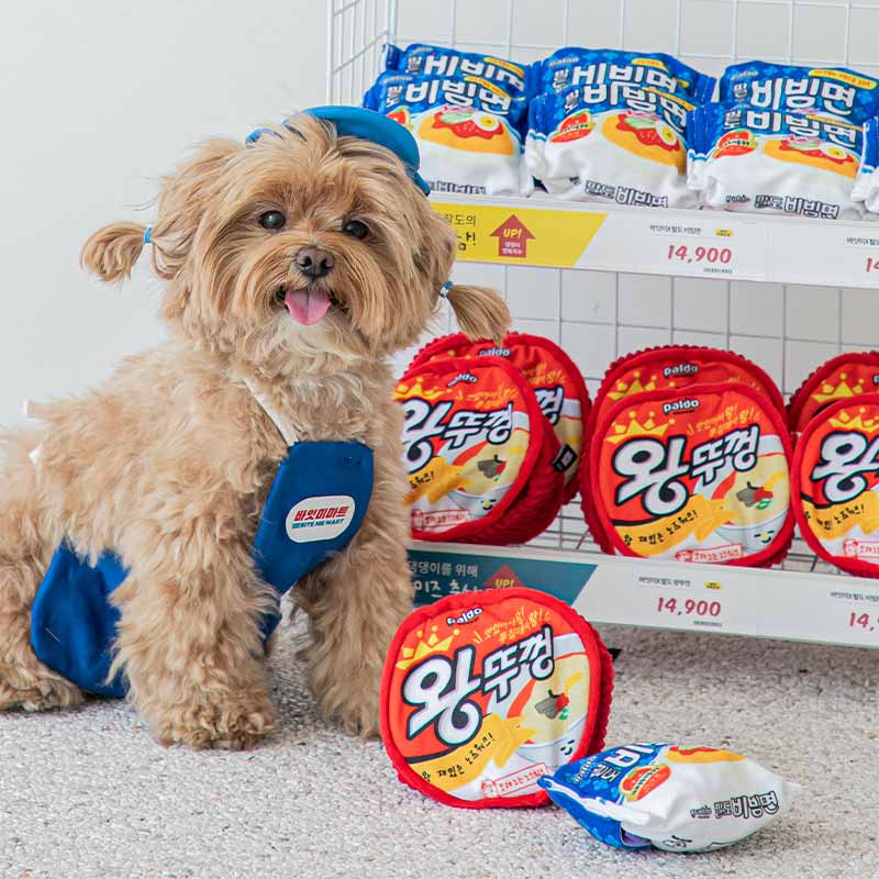 Bite Me Paldo x Bite Me | King Lid Ramen Cup Noodle Nose Work Dog Toy - CreatureLand