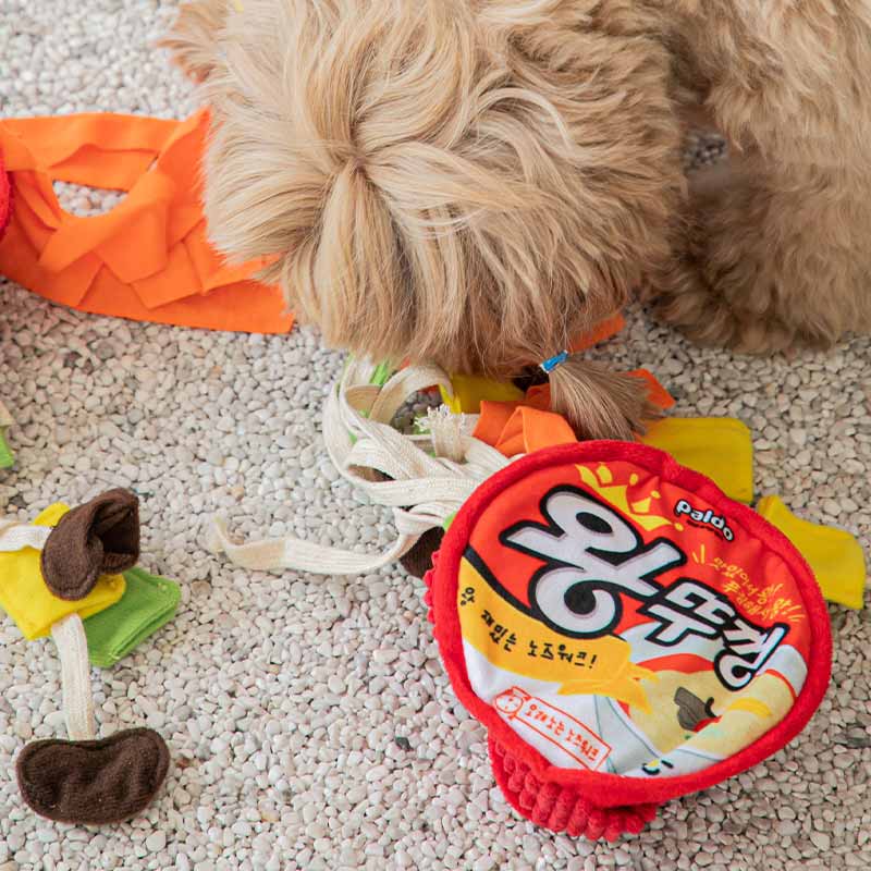 Bite Me Paldo x Bite Me | King Lid Ramen Cup Noodle Nose Work Dog Toy - CreatureLand