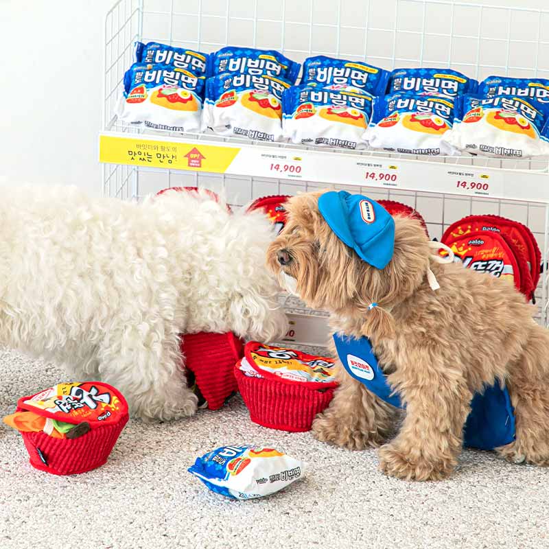 Bite Me Paldo x Bite Me | King Lid Ramen Cup Noodle Nose Work Dog Toy - CreatureLand