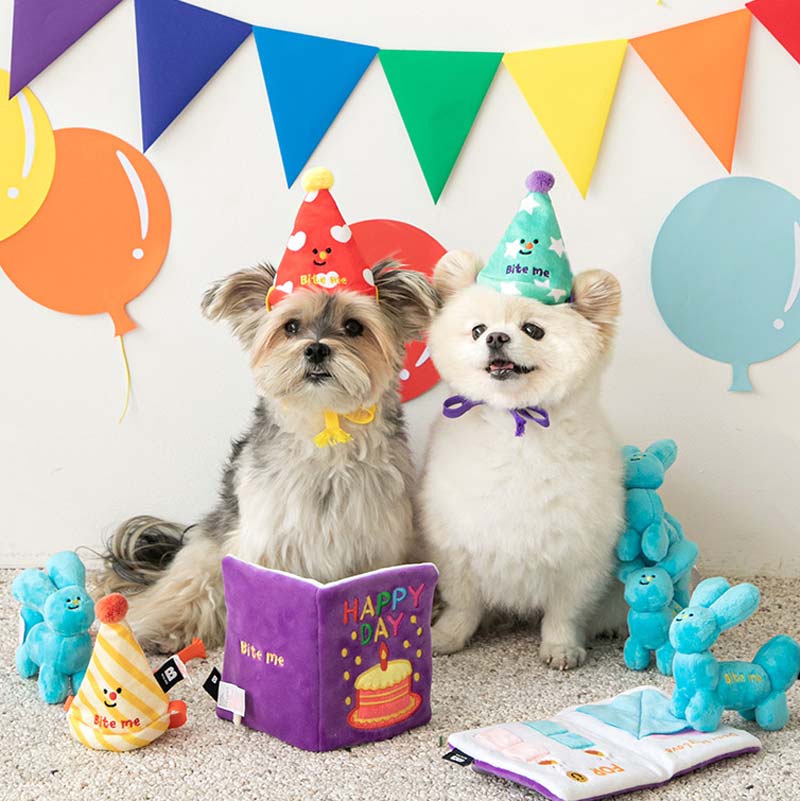 Bite Me Party Series - Conical Hat Dog Toy Set - CreatureLand