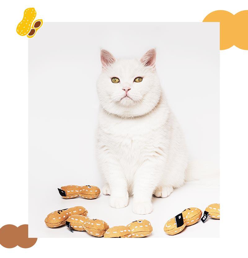 Bite Me Peanut Catnip Cat Toy (Set of 3) - CreatureLand