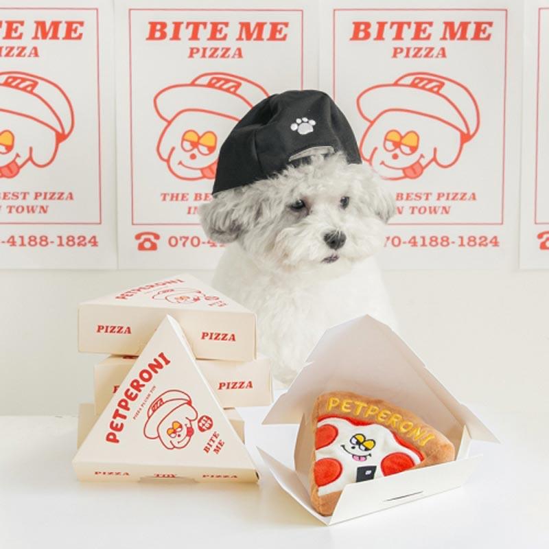 Bite Me Petperoni Pizza Plush Dog Toy - CreatureLand