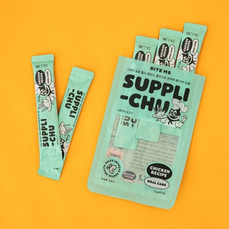 Bite Me Suppli-chu Cat Treats | Chicken (5 Sticks) - CreatureLand
