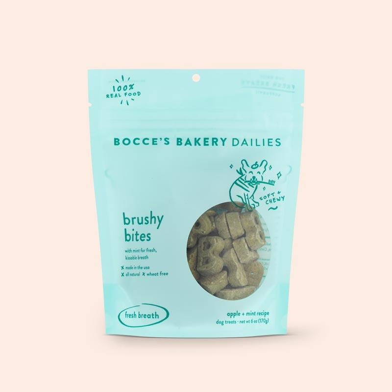 Bocce's Bakery [ BUY 2 FREE 1 ] The Dailies Menu: Brushy Bites Soft & Chewy Dog Treats - 170g - CreatureLand