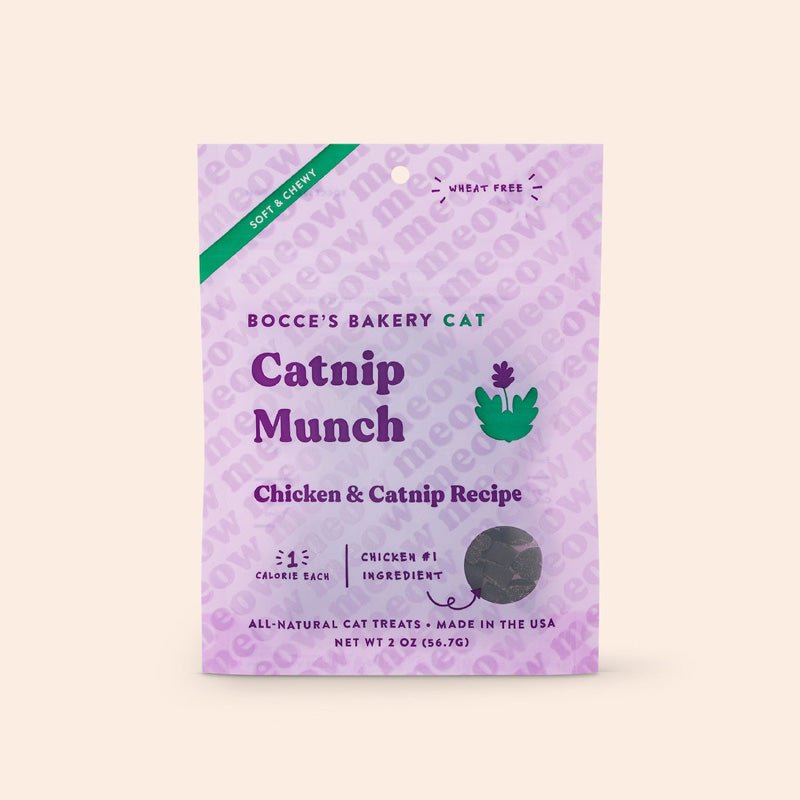 Bocce's Bakery Catnip Munch Soft & Chewy Cat Treats | Chicken & Catnip - CreatureLand