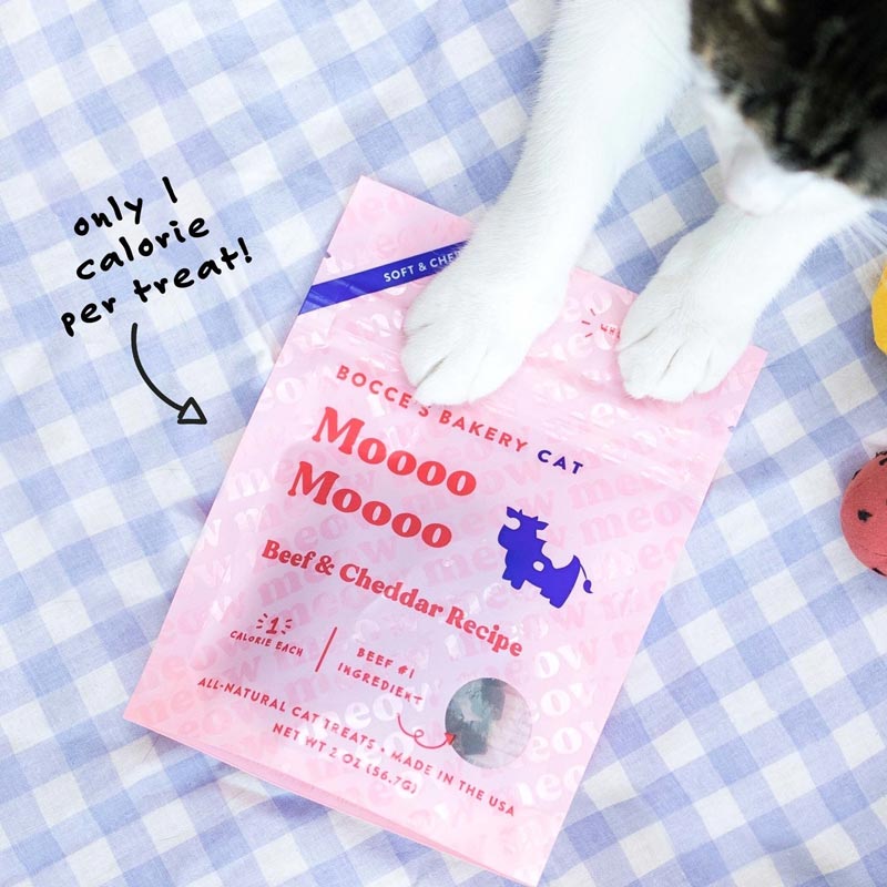 Bocce's Bakery Moooo Moooo Soft & Chewy Cat Treats | Beef & Cheddar - CreatureLand