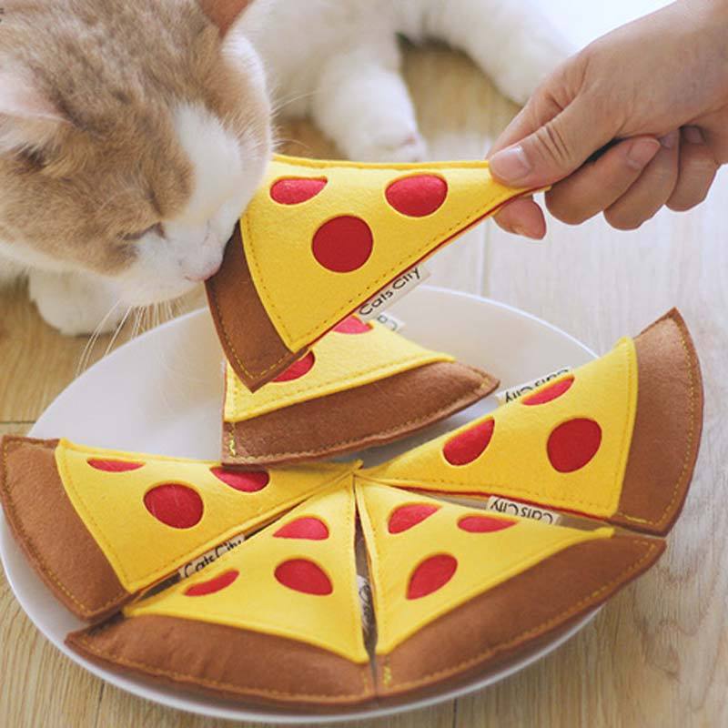 CatsCity Pizza Catnip Felt Toy - CreatureLand