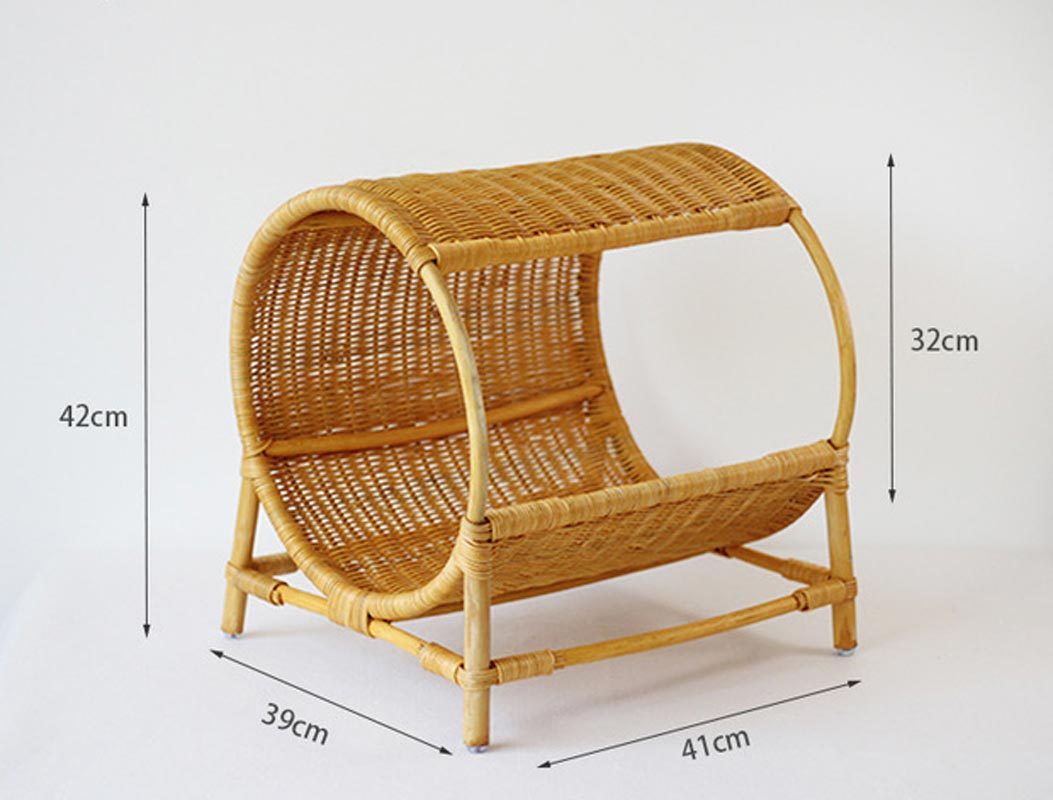 CatsCity Rattan Pavilion Pet Bed - CreatureLand