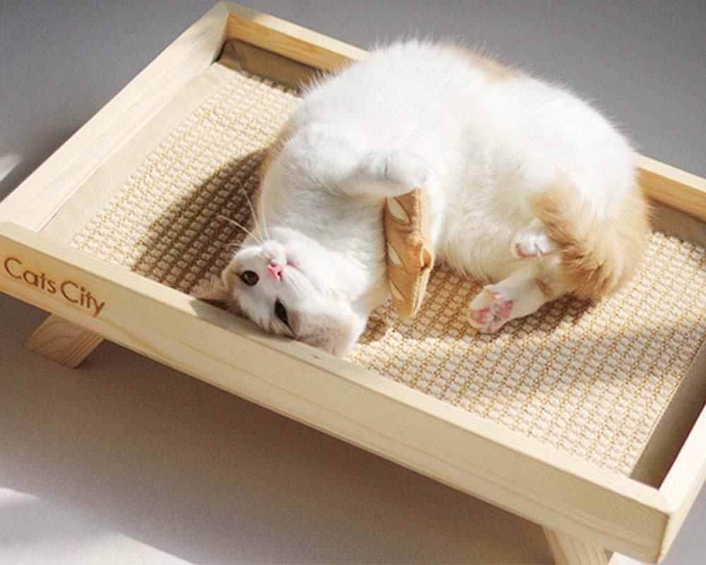 CatsCity Wooden Sunbed - CreatureLand