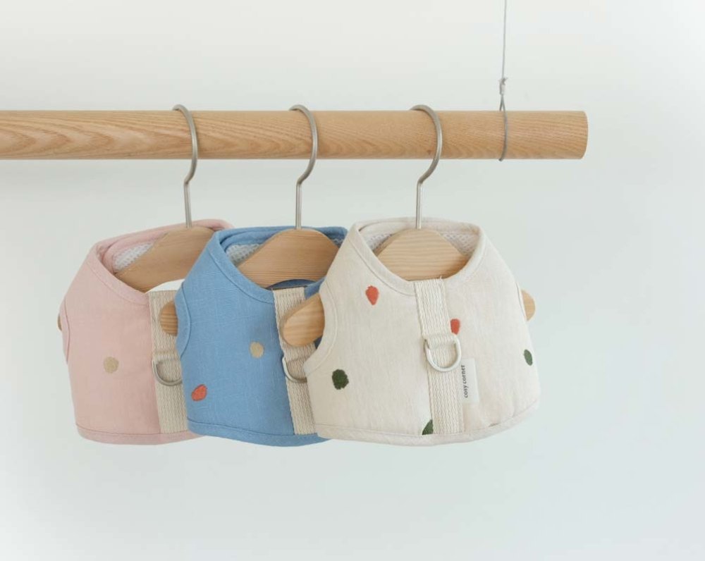 Cosy Corner Linen Soft Harness - Blue - CreatureLand