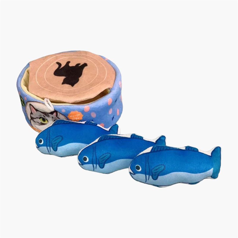 CreatureLand Canned Fishes Nose Work Catnip Toy - CreatureLand