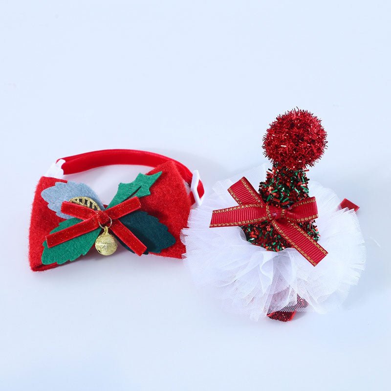 CreatureLand Christmas Cat Accessories & Ball Gift Box (Set of 3) - CreatureLand