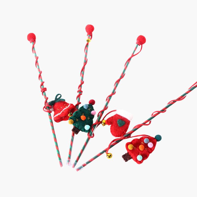 CreatureLand Christmas Ornament Cat Teaser (4 Designs) - CreatureLand