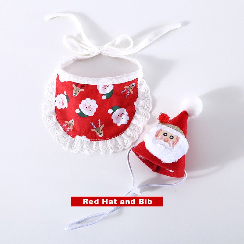 CreatureLand Christmas Pals Hat & Bib Set - CreatureLand