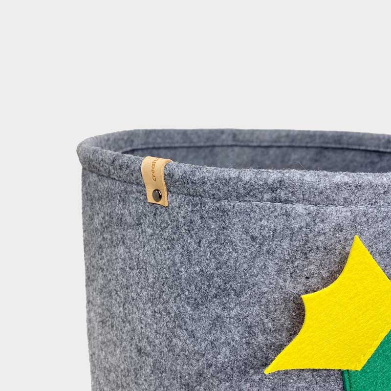 CreatureLand Felt Toy Storage Basket - Dino - CreatureLand