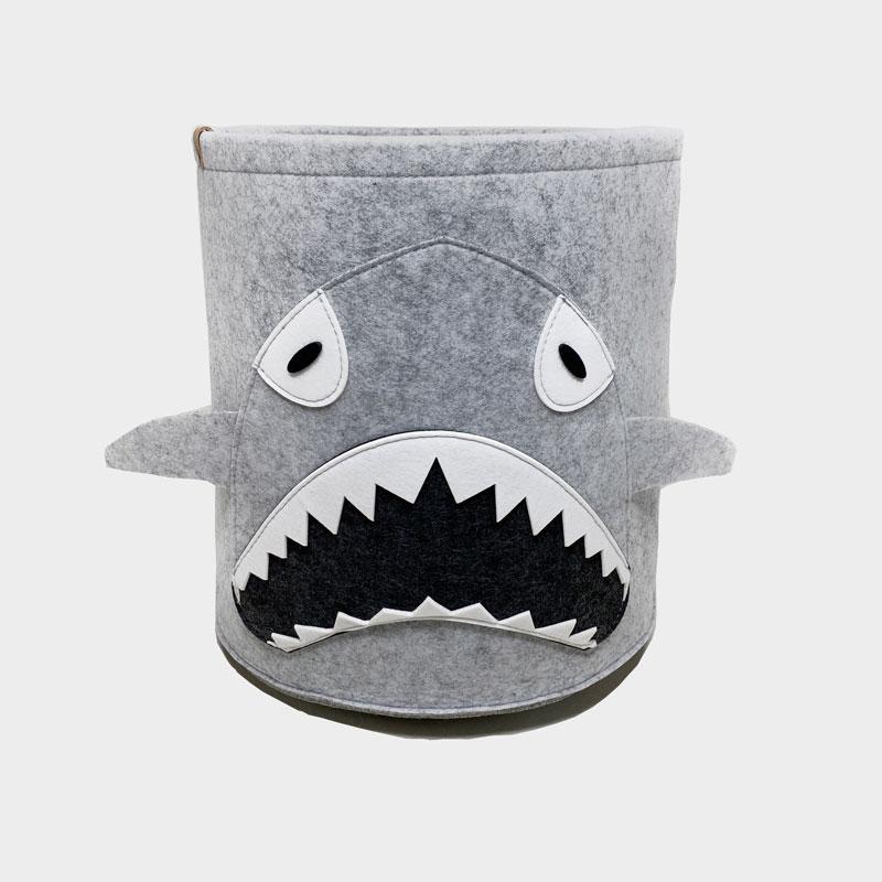 CreatureLand Felt Toy Storage Basket - Shark - CreatureLand