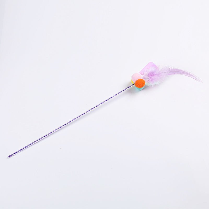CreatureLand Pom Pom Feather Cat Teaser (3 Colours) - CreatureLand