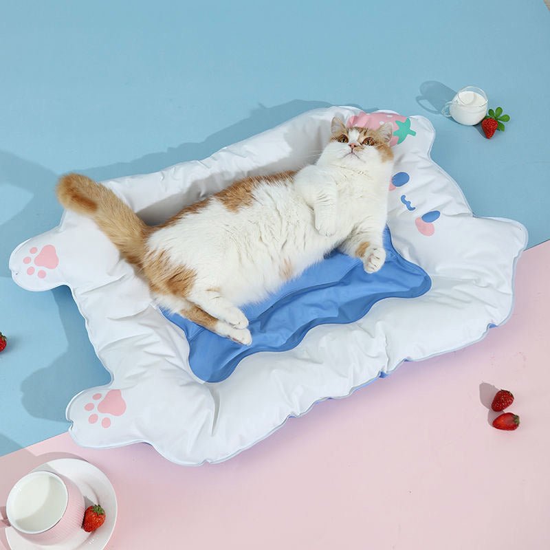 CreatureLand Snow Kitty Cooling Mat - CreatureLand