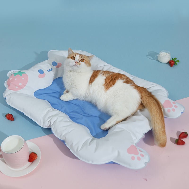 CreatureLand Snow Kitty Cooling Mat - CreatureLand