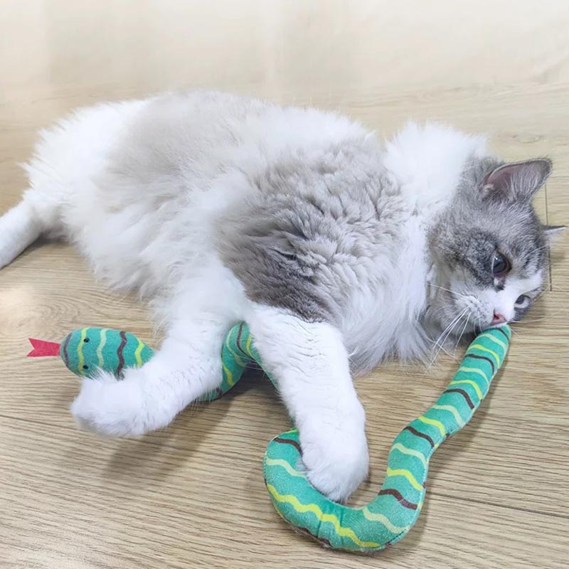 CreatureLand Wriggly Snake Catnip Toy (4 Colours) - CreatureLand