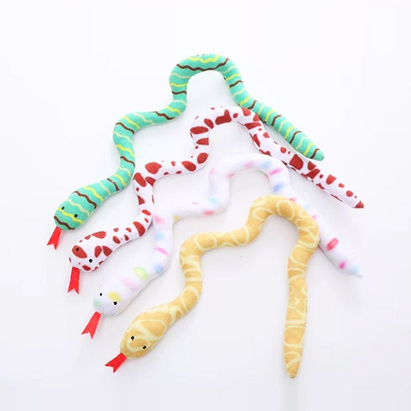 CreatureLand Wriggly Snake Catnip Toy (4 Colours) - CreatureLand