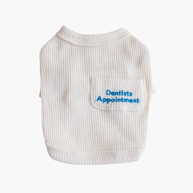 Dentist Appointment Waffle Crop T-shirt - Ivory - CreatureLand