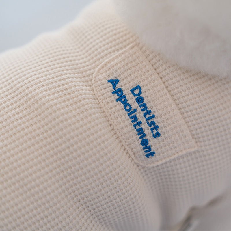 Dentist Appointment Waffle Crop T-shirt - Ivory - CreatureLand