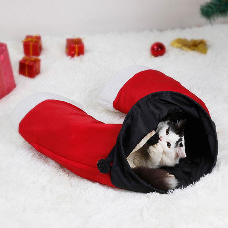 DogLemi Santa Pants Cat Tunnel - CreatureLand