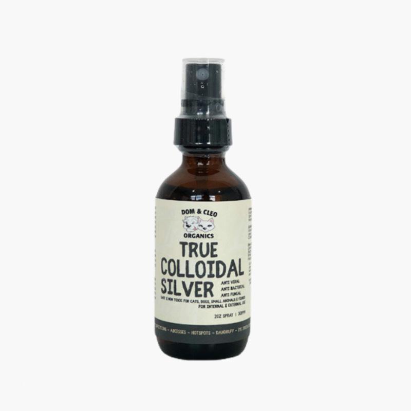Dom & Cleo Organics True Colloidal Silver Spray - CreatureLand