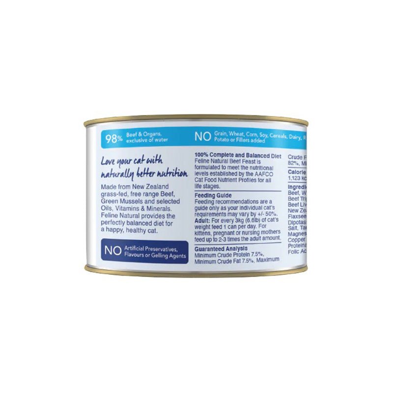 Feline Natural Beef Feast Canned Cat Food (170g) - CreatureLand