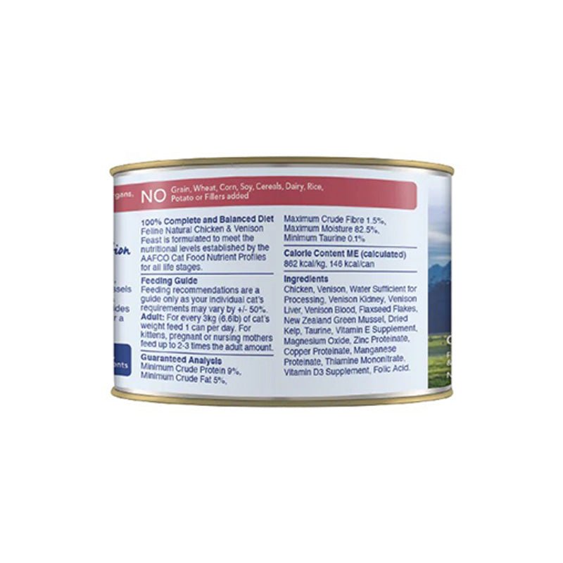 Feline Natural Chicken & Venison Feast Canned Cat Food (170g) - CreatureLand