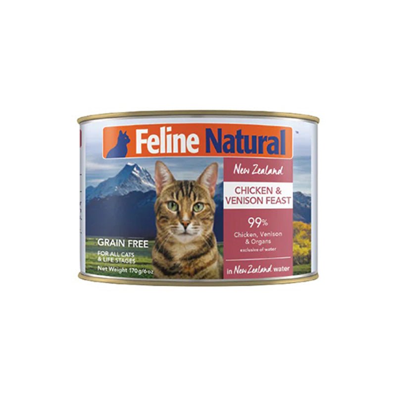 Feline Natural Chicken Venison Canned Cat Food CreatureLand