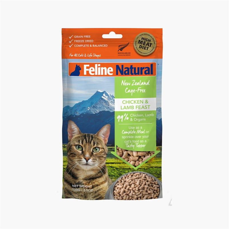 Feline Natural Feline Freeze Dried Chicken & Lamb Topper (100g) - CreatureLand