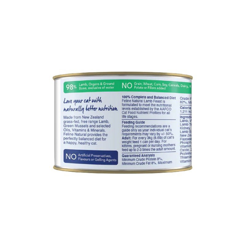 Feline Natural Lamb Feast Canned Cat Food (170g) - CreatureLand