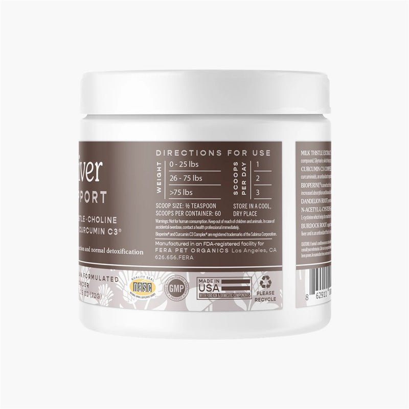 Fera Pet Organics Liver Support for Dogs and Cats - CreatureLand