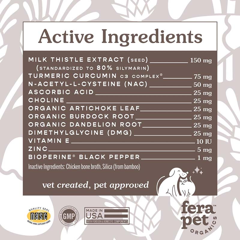 Fera Pet Organics Liver Support for Dogs and Cats - CreatureLand