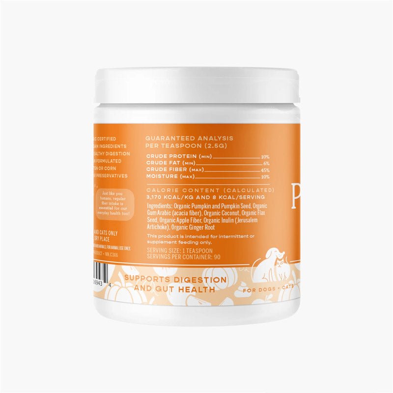 Fera Pet Organics Pumpkin Plus Fiber Support For Dogs and Cats - CreatureLand