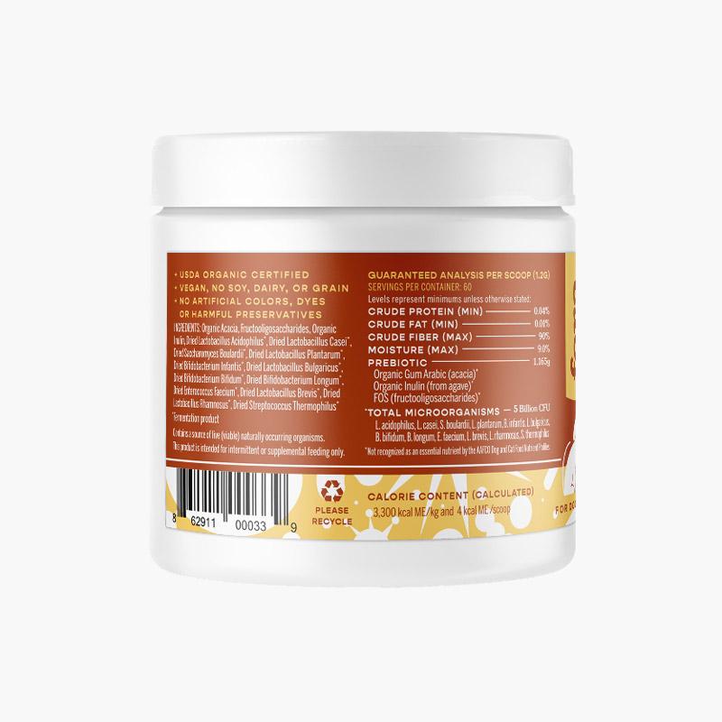 Fera Pet Organics USDA Organic Probiotics with Prebiotics For Dogs and Cats - 72g - CreatureLand