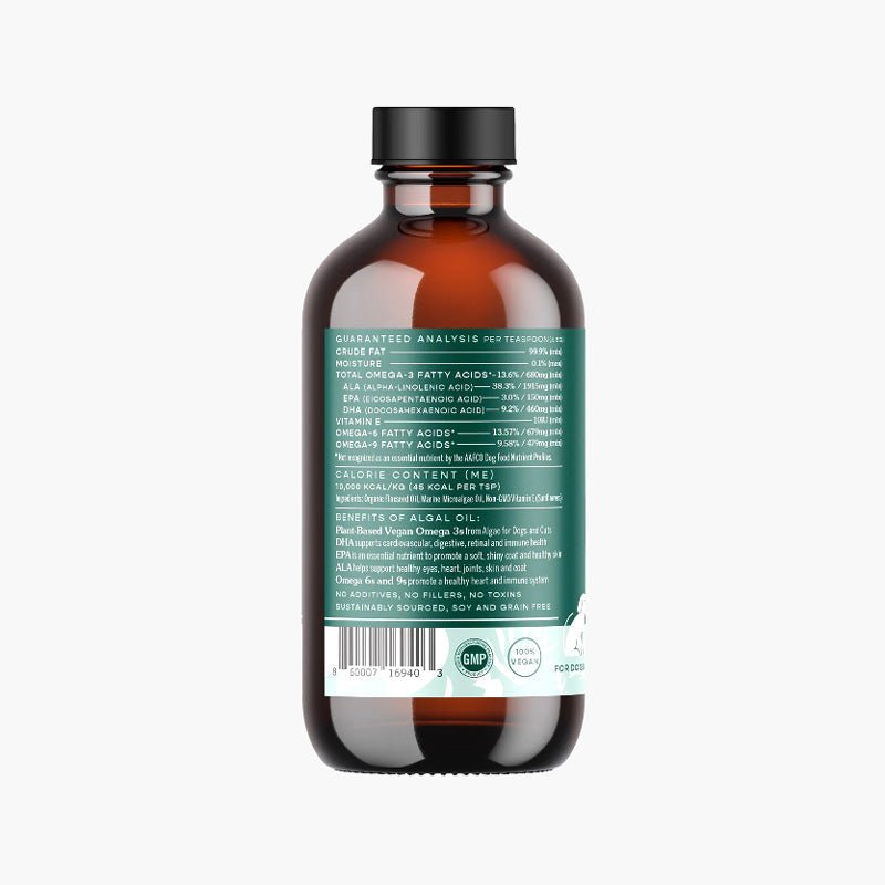 Fera Pet Organics Vegan Omega-3, 6, 9s Algae Oil For Dogs and Cats - CreatureLand