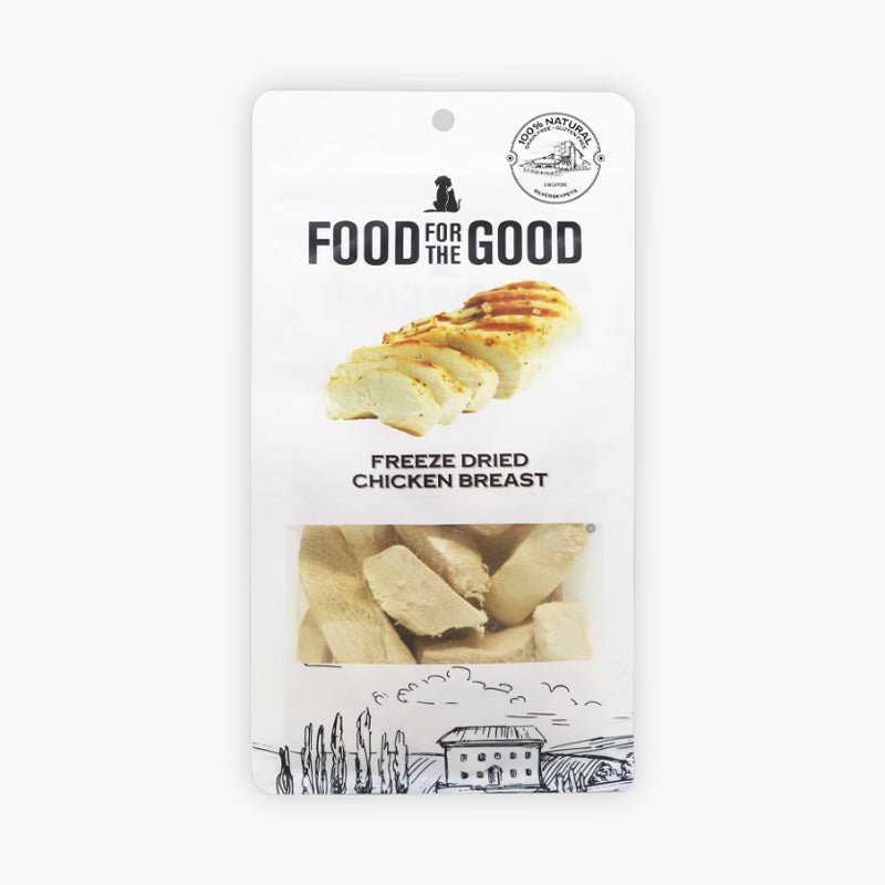 Food For The Good Freeze Dried Chicken Breast Treats For Dog & Cat (70g) - CreatureLand