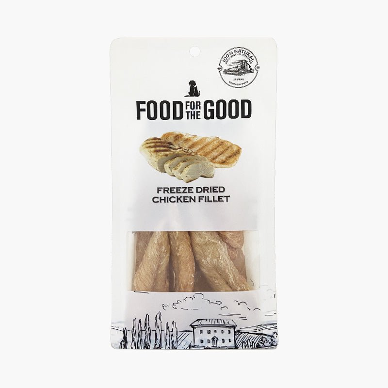 Food For The Good Freeze Dried Chicken Fillet Treats For Dog & Cat (100g) - CreatureLand