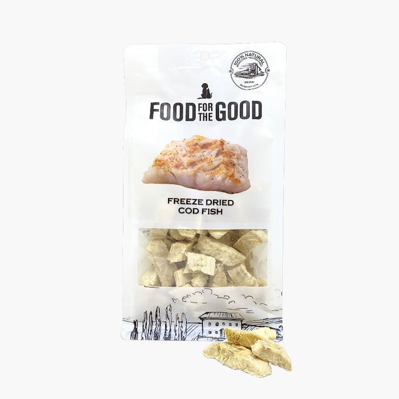 Food For The Good Freeze Dried Cod Fish Treats For Dog & Cat (50g) - CreatureLand