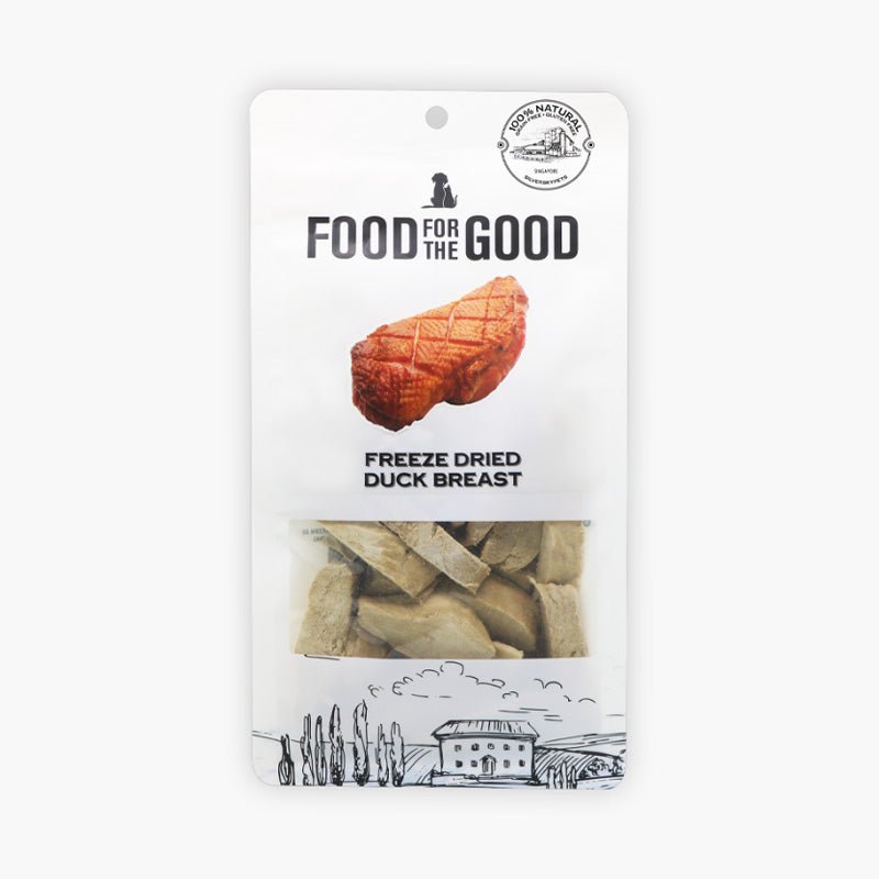 Food For The Good Freeze Dried Duck Breast Treats For Dog & Cat (70g) - CreatureLand