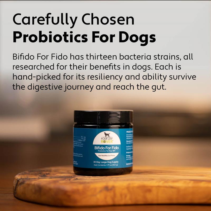 Four Leaf Rover BIFIDO FOR FIDO - Multi-Strain Probiotics With Organic Prebiotics - CreatureLand