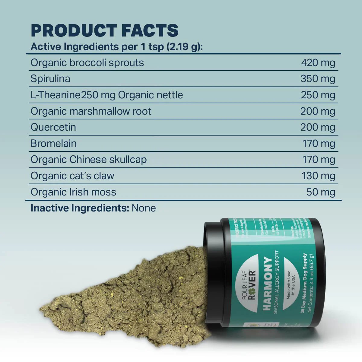 Four Leaf Rover Harmony - Seasonal Allergy Support - CreatureLand