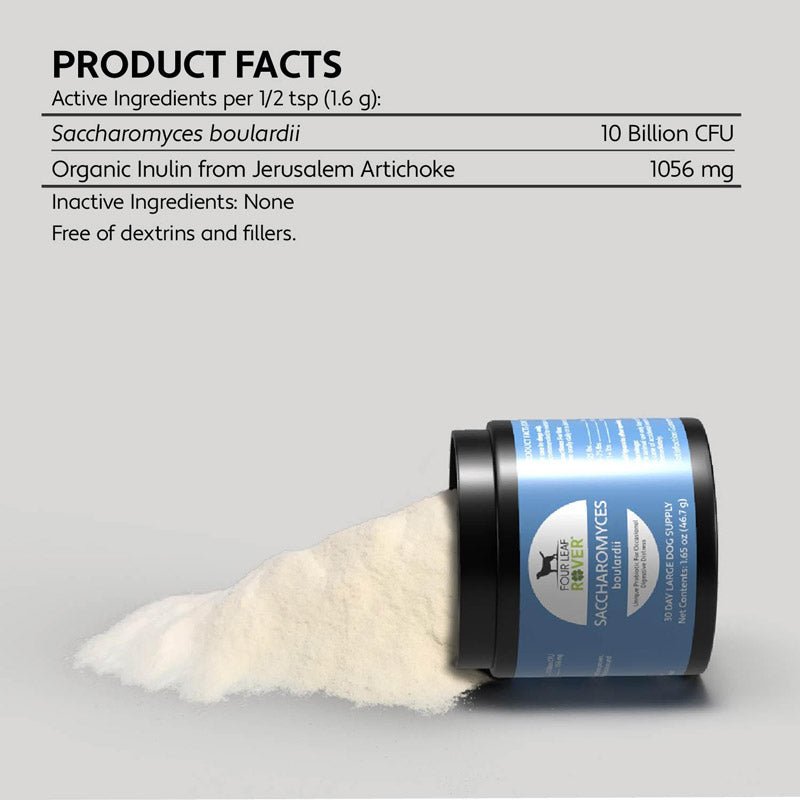 Four Leaf Rover Saccharomyces Boulardii - Yeast-Based Probiotics For Dogs - CreatureLand