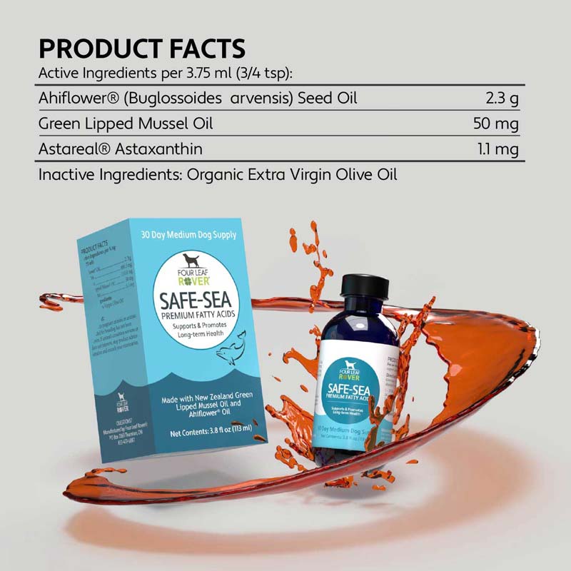 Four Leaf Rover Safe-Sea - Green Lipped Mussel Oil For Dogs - CreatureLand