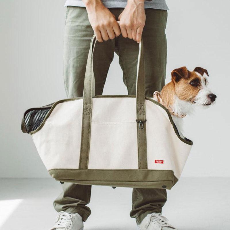 freestitch Square Tote Carry Bag - Khaki - CreatureLand