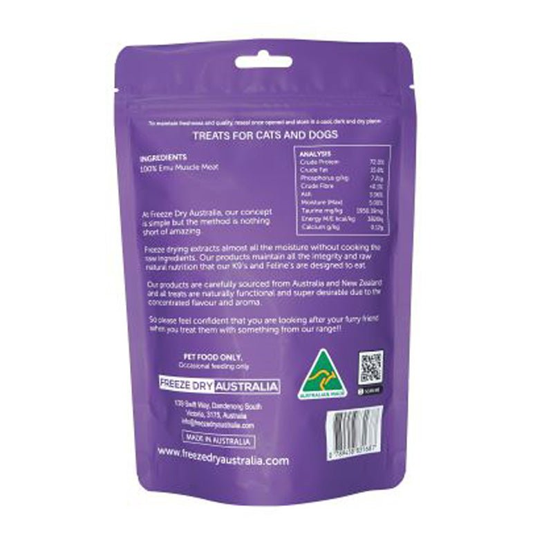 Freeze Dry Australia Freeze Dried Treats | Emu Cookie (100g) - CreatureLand