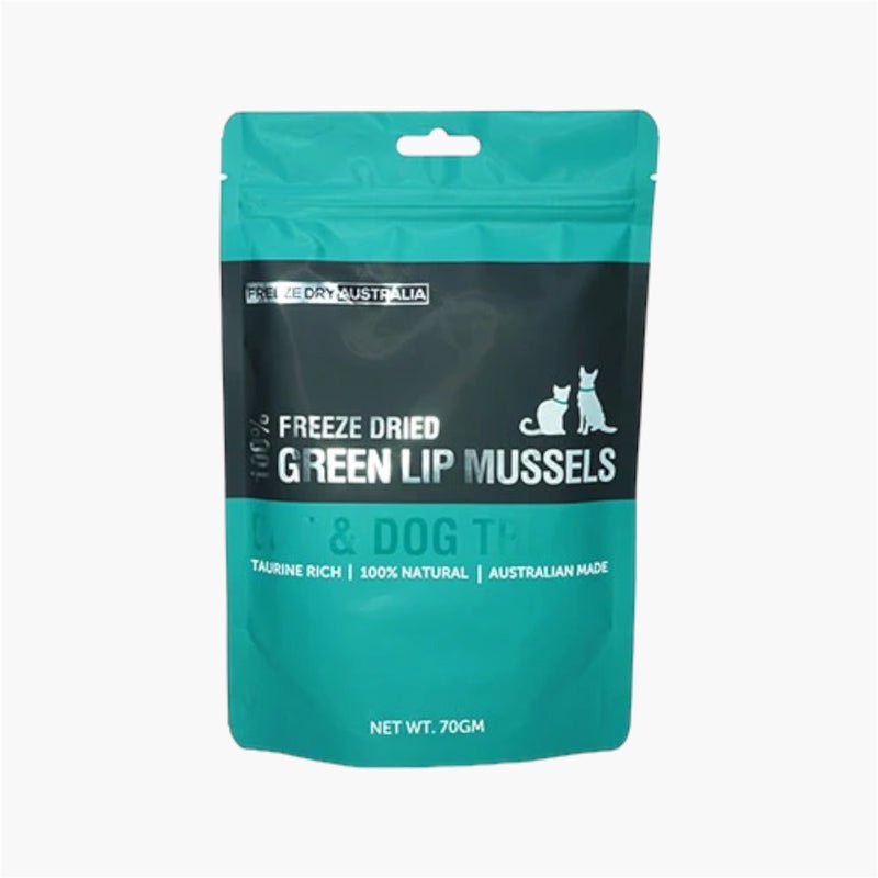 Freeze Dry Australia Freeze Dried Treats | Green Lip Mussels (70g) - CreatureLand